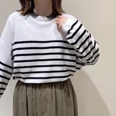 美品/定価1万】 休日と詩 サンデーボーダーニット - (27-2502