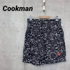 Cookman クックマン シェフ ショートパンツ ペイズリー総柄 L 紺