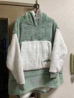 ルームウェア 着る毛布 グリーン 防寒 ブランケット 男女兼用 リラックス