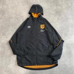 アンブロ ハルシティ ナイロンジャケット カレッジ 古着 黒 L 13714