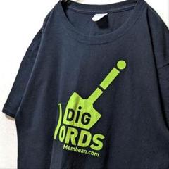 ポート&カンパニー ディグワードズ ロゴ Tシャツ ブラック 黒 L 古着