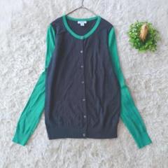 オールドネイビー　OLD NAVY 長袖カーディガン バイカラー　ネイビー　XS
