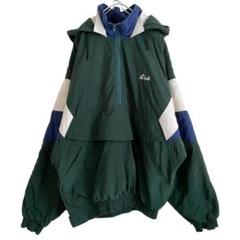 海外古着 Bonwitt ホッケー チーム ハーフジップ アノラックパーカー