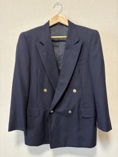 BURBERRY　ダブル　紺ブレザー　テーラードジャケット