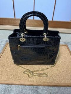 中古】GIGI ジジ ハンドバック レザー ホワイト ストーン レザー