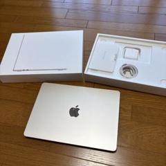 【バッテリー100%】MacBook Air M2 スターライト MacBook Air M2 バッテリー100%(2025/1/5時点) 付属品有 13