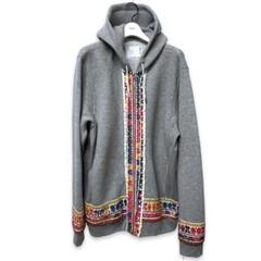 sacai サカイ スウェットパーカー 灰グレー 4