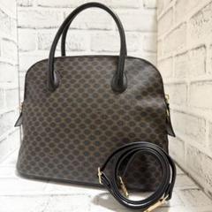 【美品・希少】セリーヌ　キルティング　ショルダーバッグ　2way　ゴールド金具 CELINE セリーヌ キルティング ブラゾン金具 エンブレム レザー