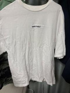 HARE ホワイト Tシャツ IMMUTABLE CONTRARY