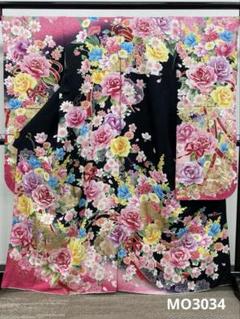 ファッション誌振袖 Vivi 金彩 銀通し ラメ刺繍 身丈162cm 撥水