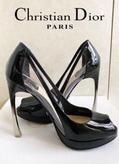 ChristianDior グラデーションヒール パンプス