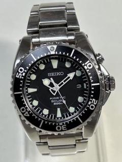 SEIKO PROSPEX ロゴあり スキューバ 5M62-0BL0 SEIKO セイコー プロスペックス キネティック スキューバー 5M62