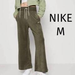 M 新品 ナイキ ワイドパンツ ワイドレッグ ハイウエスト パンツ カーキのサムネイル