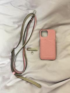 BONAVENTURA ピンク レザー iPhone13miniスマホケース