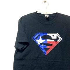 スーパーマン　GILDAN ギルダン　ブラック　黒 M Tシャツ　メンズ