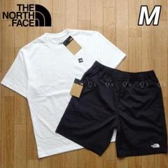 ノースフェイス Tシャツ ショートパンツ 上下セット スクエアロゴ 新品 M