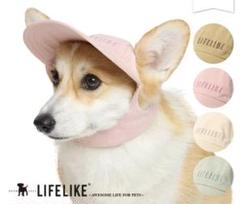 最終価格。犬用　キャップ　ツイルロゴ　ダークピンクLのサムネイル