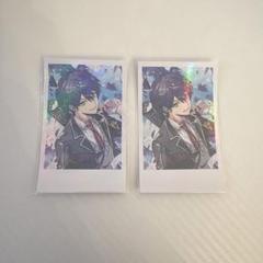 【未開封】剣持刀也 アクリルパネル 缶バッジ チェキ風カード バースデー 誕生日 未使用】剣持刀也 誕生日グッズ チェキ風カード 2枚セット
