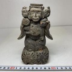 江戸初期　三面大黒天　高さ約15.3㎝　東さ7-0701① 江戸初期 三面大黒天 高さ約15.3㎝ 東さ7-0701① - メルカリ