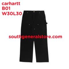 30×30】90s Carhartt ダブルニーパンツ ブラック USA製