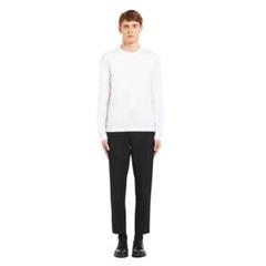 【話題】PRADA◆ストレッチコットン クルーネック ロングTシャツ 新品・未開封】Prada ストレッチコットン Tシャツ(長袖