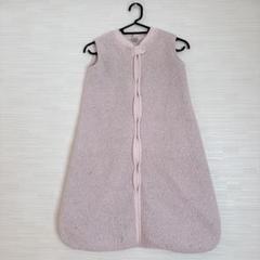 HB ピンク おくるみ チャック 前開閉 ボタン付き