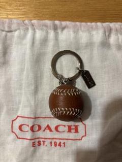 値下げCOACH コーチキーホルダー野球ボール