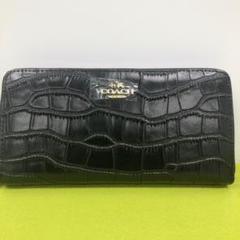 コーチ COACH 財布 エンボスド クロコ レザー 長財布