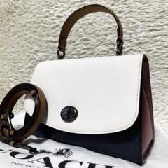 コーチ ティリー トップ ハンドル サッチェル 2way ショルダーバッグ 本革