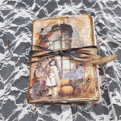 ハロウィン ジャンクジャーナル 雑記帳 ハンドメイド コラージュ 雑記帳