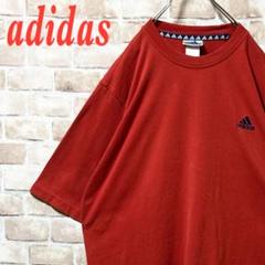 ☆旧タグ☆adidas☆アディダス☆刺繍☆パホーマンスロゴ☆レッド☆