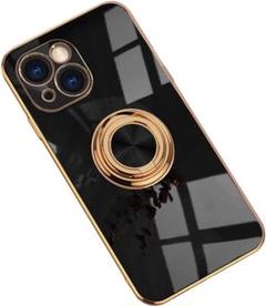﻿iPhone13 ケース TPUリングケース ブラック