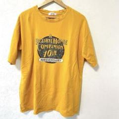【古着】ダメージ加工　Tシャツ　イエロー　ビンテージ　ビックシルエット