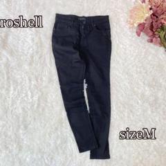 roshellウルトラストレッチ風スキニーパンツ＊M＊黒系　細身シルエット◎