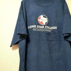 ヴィンテージ　メンズ　Tシャツ　ネイビー　LONE STAR COLLEGE