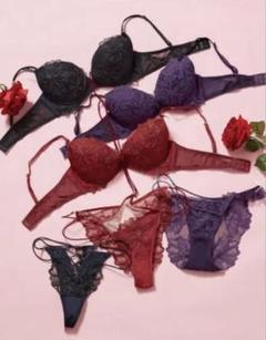m*.様 Ravijour B65ブラジャーショーツセット izumi BODY LABO 丸胸レーシィノンワイヤーブラ＆ショーツセット