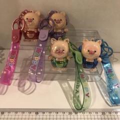 ★アミューズ景品限定★4色コンプリート、ぶたちゃん　キーホルダー　豚　子豚　ブタ