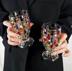 カラフル透明グラス　2個セット