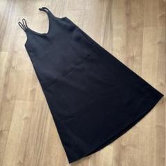 VICKY ロングワンピース　黒　キャミワンピース　Ｌ　サイズ2 コットン