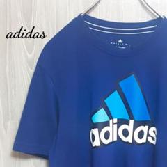 アディダス パフォーマンスロゴプリントTシャツ ネイビー L