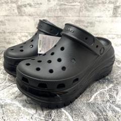 人気✨ クロックス BEAMS別注 サボ サンダル 厚底 スタッズ 黒 24相当 人気✨ クロックス BEAMS別注 サボ サンダル 厚底 スタッズ 黒