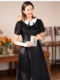 M'S GRACY 黒 リップスティック柄 ドレス 42 M´S GRACY 黒 リップスティック柄 ドレス 42
