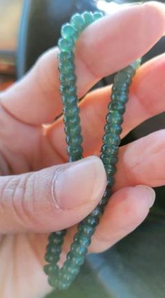 希少、国宝級品、極上ろうかん質)糸魚川翡翠ブレスレット、7.5mm
