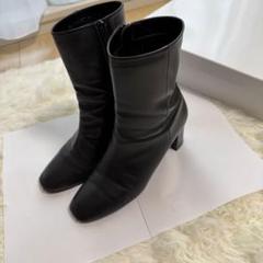 sele中♡ダイアナ レザー ショートブーツ ブーツ サイドジップ