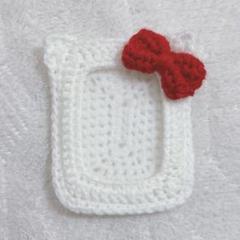 トレカケース　カバー　編み物　ねこ　ネコ