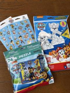 【新品】パウパトPAW Patrolぬりえ&パズル&シールset