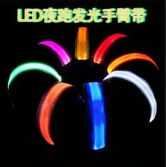 LED発光　リストバンド アームバンド　7色＋多色　8本セット