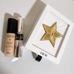 新品 Dior 星　ピンバッチ　リキッドファンデーション　マスカラ
