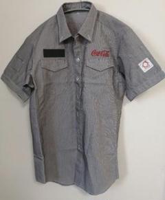 未着用 コカコーラ ユニフォーム 制服 グレーストライプ XL