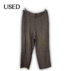 1941★【used】　スラックス　パンツ　ブラウン系　センタープレス　W82